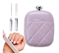 Nail Clippers Set, 4-in-1 Tool for Nail Care, Curved Nail Scissors with Case, Suitable for Women, Fathers, Husbands, Seniors, for the Workplace, Salon and the