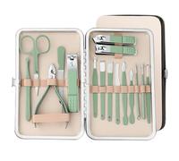Nail Clippers Set Fingernail Manicure Pedicure Kit 16 Pcs Nail Clipper Set Purple Set Manicure Set Anti Splash Fingernail Cutter Stainless Steel Nail Scissor,Verde