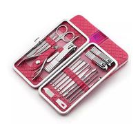 Nail Clippers Set Pedicure Knife Nail Clipper Set Home Clippers Pliers Adult Manicure Tools Personal Care Nail Kit(Red)