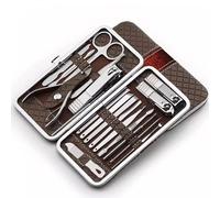 Nail Clippers Set Pedicure Knife Nail Clipper Set Home Clippers Pliers Adult Manicure Tools Personal Care Nail Kit(Bruin)