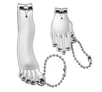 Nail Clippers Set, Premium Stainless Steel Fingernail and Toenail Clipper Cutter, Nail Clippers for Hands and Feet, Clean and Hygienic with Nail File Sharp, Effortless Stainless Steel Nail Clipper