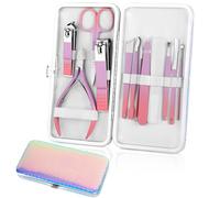 Nail Clippers Set Women Manicure Set Nail Kit Professional Manicure Pedicure Kit Ultra Sharp Nail Cutters Nail Care Tools Cuticle Trimmer Grooming Kits with Travel Case,12in1,Suitable for Home Travel