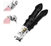 Nail Clippers, Slanted NailClippers with Safety Lock,Nail Clippers for Seniors,Ultra-Sharp,Robust Finger and Toenail Clippers (Flat)