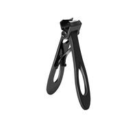 Nail Clippers Stainless Steel Manicure Fingernail Cutter Nail Trimmer Household Thick Hard Toenail Scissors Tools(L-Black)