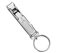 Nail Clippers - Stainless Steel Nail Clipper, Portable Nail Cutter for Thick Nails, Folding Wide Jaw Cutter with Curved Toenails