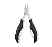 Nail Clippers, Toe Nail Clippers Toenail Clippers Nail Clipper Set Toenail Trimmer Cleaner File with Ergonomic Handle Compact Size Black for Home and Salons