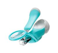 Nail Clippers with Magnifying Glass - Baby Nail Scissors with File | Stainless Steel Nail Scissors for the Whole Family - Babies and Seniors
