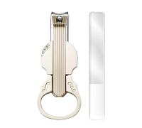 Nail Clips - Women's Nail Cutter, Violin Shape Nail Clip Tool, Portable Screw Rods Collect Cuttings, Keeps the Work Clean and Has a Bottle Opener for Travel, Daily Hand and