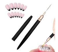 Nail Coating Art Brushes | Thin Detail Brush Pen | Easy Hold Nail Design Brush for Paint Lines, Patterns and Detailed