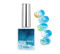 Nail Color Gel Sea Wave Spreading Effect Natural Liquid
