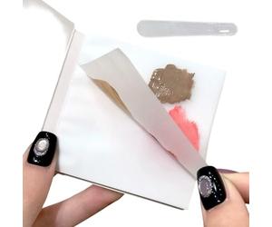 Nail Color Mixing Paper - Art Tool,Waterproof Cosmetic Mixing Palette Paper,for Practice Manicure Coloring Cosmetics Beauty Home Travel Salon