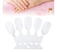Nail Color Sticks, 50pcs Nail Art Practice Tips, Nail Color Card, Manicure Polish Gel Color Display Stick, Nail Polish Showing Tool, Professional Display Practice Board Tool (Transparent)
