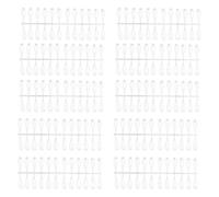 Nail Color Swatches, 240pcs Clear Nail Swatches Sticks Nail Color Display Nail Sample Sticks False Nail Tips Nail Art Tools Accessories for Nail Art Polish Display and (Long