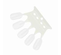 Nail Color Swatches, Nail Sample Swatches Nail Polish Display Tips Manicure Polish Gel Color Display 4 Colors 50pcs Nail Art Practice Tips for Nail Art Polish Practice (White) (Black) (Transparent)
