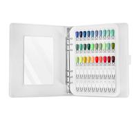 Nail Colour Display Book Nail Swatches, 150 Nail Polish Display Book Nails Colour Chart Board with Transparent Tips