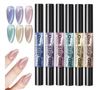 Nail Colour Pens 6 Pieces Long Lasting Magnetic High Gloss
