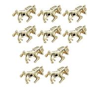 Nail Crystals, 10 Pieces 3D Metal Horse Shape Manicure Tool | Nail Decorations - For Young Girls Salon Practice Party Celebration Daily