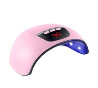 Nail Curing Lamp, UV Lamp With 3 Timers And LED Display For Polishing And Drying Nail Polish - USB Port(Pink)