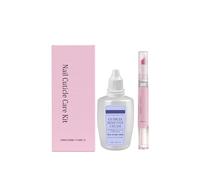 Nail Cuticle Care Kit for Dry Rough Cuticles, Softening and Moisturising Set with Cuticle Pen and Cream, Gentle Home Manicure for Healthy Looking Nails (1PC)