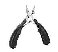 Nail Cuticle Pliers, Stainless Steel Toenail Cutter, Ingrown Toe Nail Clippers Trim Cuticle Nipper Manicure Tools Pedicure Cutter Tool for Fingernails and Toenails (Black)