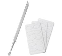 Nail Cuticle Remover Pusher Tool - Stainless Steel Nail Etching Tools, 2-in-1 Scraper Cuticles Trimmer Sticks for Gel Nails Manicure Pedicure