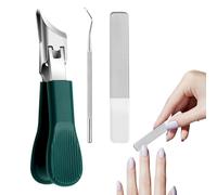 Nail Cutter - Beak Shape Fingernail Toenail | Non-Slip Handle for Manicure and Pedicure Tool with Wide Grip Opening for Travel, Business Trip, Dorm