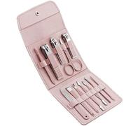 Nail Cutter Kit Clipper Set Household and Foot Repair Tools Portable Clippers High-end Scissors and Dead Skin(Pink)