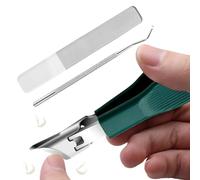 Nail Cutter | Wide Jaw Opening Anti-Splash Slanted Nail Clipper,Ergonomic Heavy Duty Manicure Tool for Professional Salon Home Care