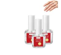 Nail Dehydrator, Professional Nail Dehydrator Set, Portable Accessory (3Pc) | Nail Surface Dehydrator Prep Liquid, Nail Art Base Prep Solution, Eliminates Natural Nail Oils, Essential Manicure Tool