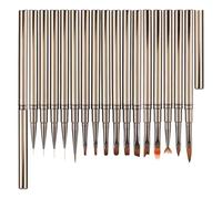 Nail Design Brushes, Fine Nail Brush - 16 Nail Design Painting Brush Set | Nail Pen Brush Drawing Extension Liner Brush Paint Sculpt Brush