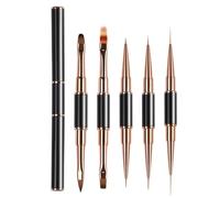 Nail Design Brushes, Professional Double-Ended Dotting Pens - Brush And Dotting Tool Kit,for Home Salon Flower Painting Paint Application Women Girls Ladies Friends