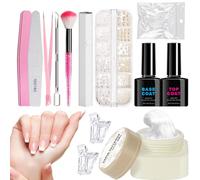 Nail Design Kit - Nail Decorating 3D Sculpting Gel | Fingernails Art with Long-Lasting Carving Patterns, Beauty Solution for Home Salon Women Beginners