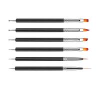 Nail Design Pen Kit - 6PCS Double-Ended neil art Brushes, Dotting And Fine Liner Tools | Home Salon Manicure Set For Art Painting, Creative Decoration Accessories For Professionals And Begin