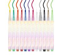 Nail Design Pens | Marker Pens for Manicure with Dots and Graffiti in 12 Colours - Pens for Nail Painting, Women, Girlfriends, Adults, Family and Friends