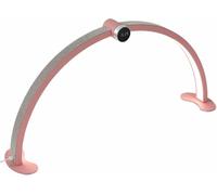 Nail Desk Light 48W Foldable Half Moon Lamp, 3 Modes 3000-6000K Stepless Table Lamp with Smart Display for Lash Extensions and Tattooing