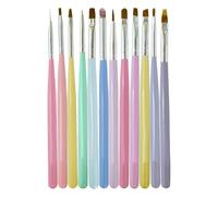 Nail Detail Brush,Nail Design Painting Brushes Set of 12 | Painting Nail Brush Nail Dotting Drawing Pen for Long Lines, Thin Details, Fine Drawing for Women
