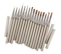 Nail Detail Brush, Nail Polish Brush Set of 16, Painting Nail Brush Nail Dotting Drawing Gradient Pen for Long Lines, Thin Details, Fine Drawing for Women