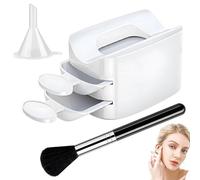 Nail Dip Container, Dip Powder Tray, Nails Glitter Dipping Container With 2 Spoon, Nails Art Brush, Portable Double Layer Tray