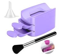Nail Dip Container, Portable Double Layer Powder Tray, 15x13x5 inches Adorable Glitter Saver Container Holder, Reusable Nails Dipping Powder Organizer for Manicure Hand Care