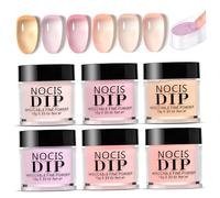 Nail Dip Powder Kit Jelly Translucent, Long Lasting DIY French Manicure Set for Beginner Salon Home