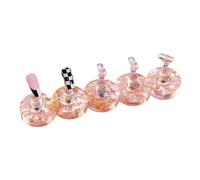 Nail Display Stand - Resin 10.6x2.2cm | Press on Nail Štand for Artificial Nâil Application - Acrylic Nâil Art Display Stand with Aurorä Shelĺ Effect, Reusable Nāil Tray | Beginners, Professionals