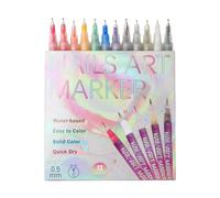 Nail Doodle Pens 12 Colors Fingernail Art Pens