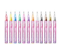 Nail Doodle Pens - 12 Colors Gel Nail Pens,Drawing Paint Tools Portable Decoration for Salon Manicure Women Home Art Decor