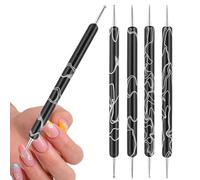 Nail Dotting Tools, 2-Ended with Stainless Tip,Women Fingernail Dotting Tools - for Women Mothers Girlfriends Professionals Home Salon Everyday Studio