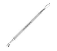 Nail Double-Ended Use Cuticle Pusher Remover Stainless Steel Nail File Pedicure Manicure Sticks Tool Nail Art Tool,Silver,07