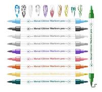 Nail Drawing Pen, Nail Graffiti Markers | 10 Colors Double Ended Graffiti Tip Pen Set | Fast Drying Acrylic Paint Salon Drawing Liner