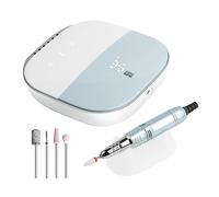 Nail Drill, 35000RPM Electric Nail Drill with Touch Screen, Rechargeable Cordless Manicure Machine for Nails Art Sander Nail Professional Nail Tools,Blu-A