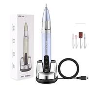 Nail Drill, 35000RPM Nail Drill Machine, Portable Power Storage Electric Nail Sander, Professional Manicure, Portable Electrical Nail File for Acrylic Nails Professional Nail ,Blu-A