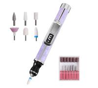 Nail Drill - ABS Electric File, Portable Acrylic Shaper, Lightweight Manicure Tool with Adjustable Speed | Professional Kit for Gel Nails, Pedicure Care, Home Salon, Beauty Studio, Travel Grooming N
