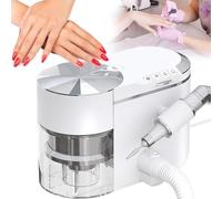 Nail Drill and Dust Collector - 30,000 RPM Electric Nail File with Brushless Motor for Low Noise and Powerful Suction for Manicure and Pedicure